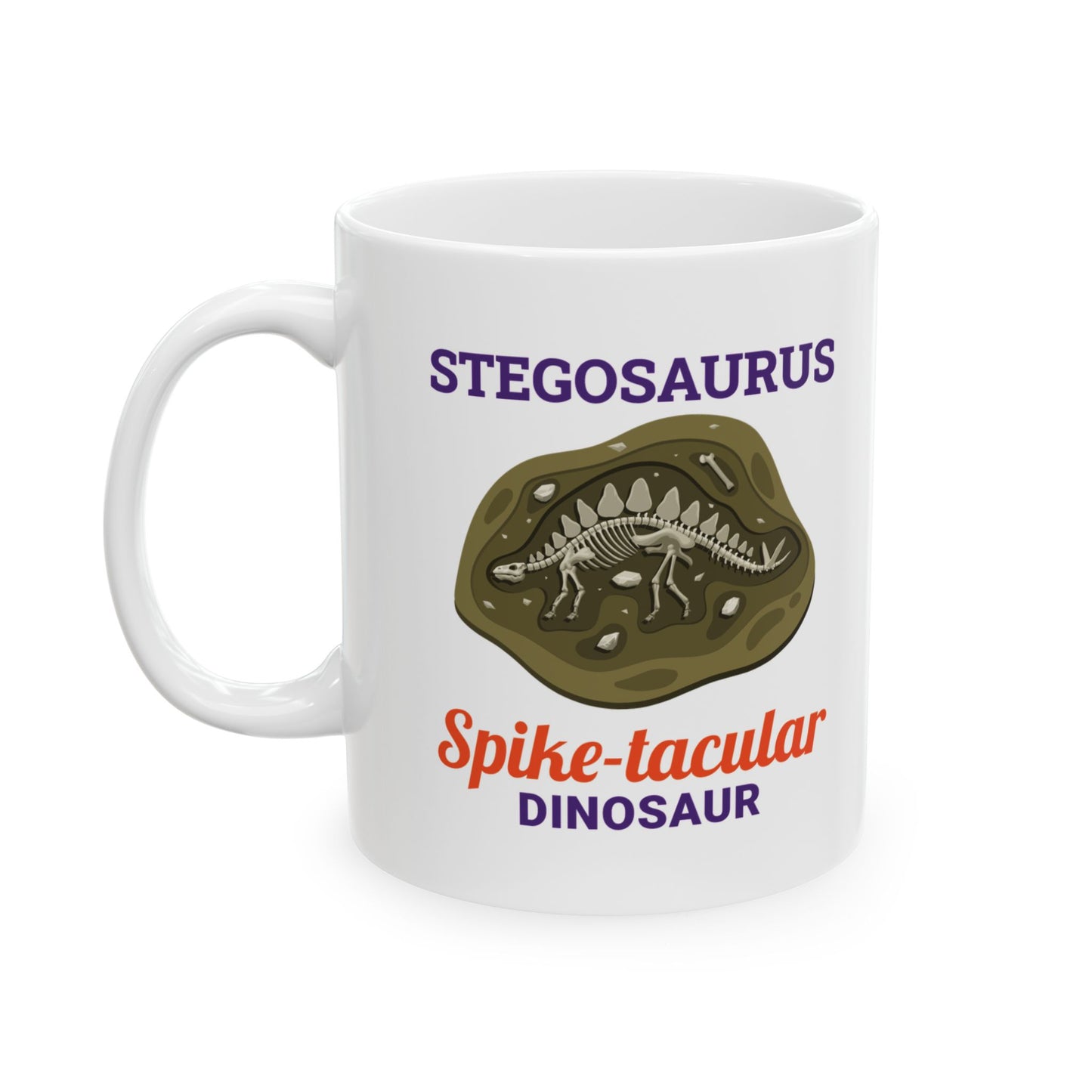 Stegosaurus Dinosaur Fossil Mug - Spike-tacular Design