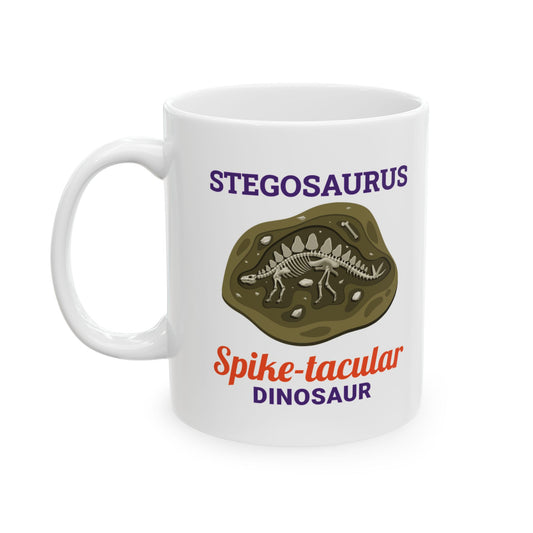 Stegosaurus Dinosaur Fossil Mug - Spike-tacular Design