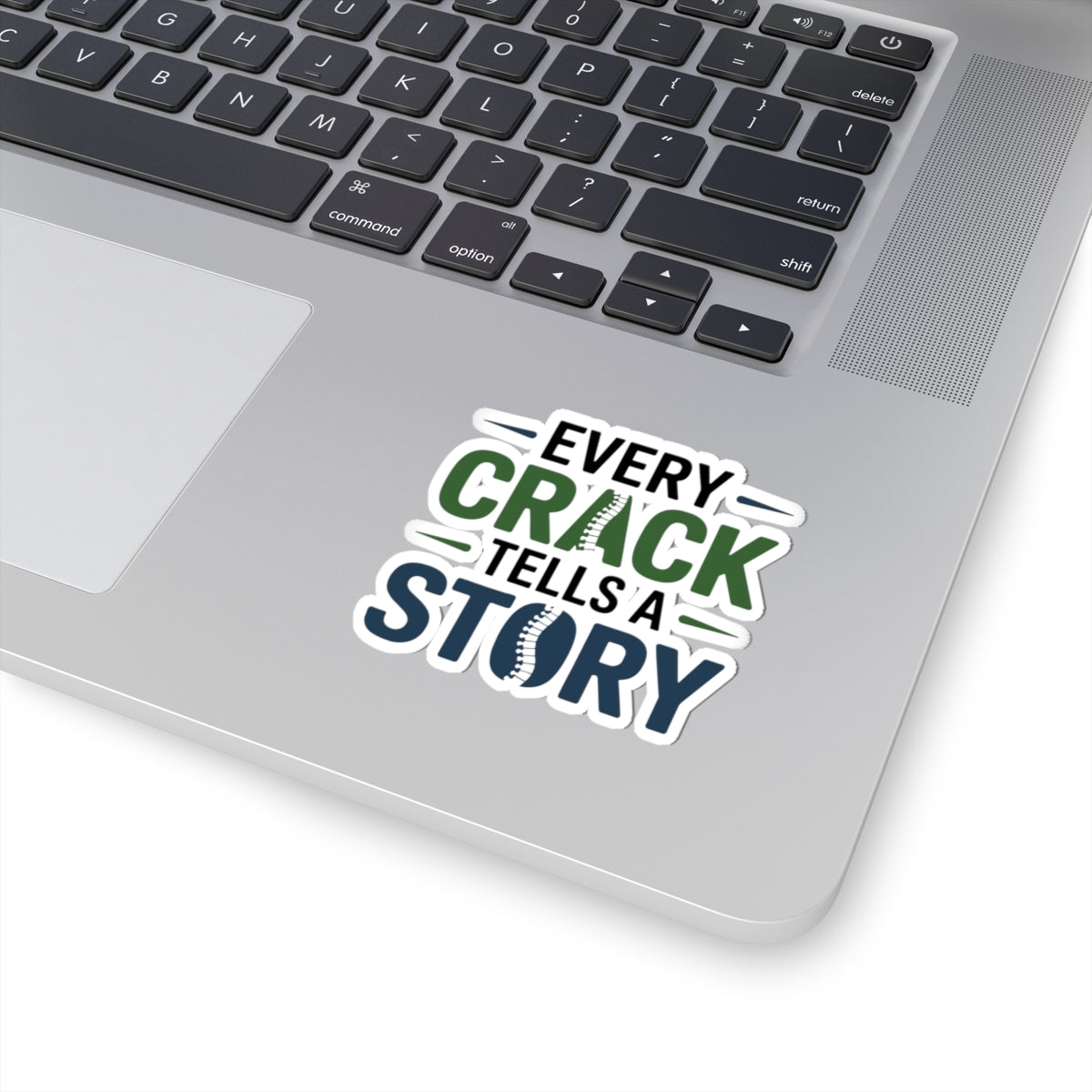 Chiropractor Crack Story Sticker - Chiropractic Humor Vinyl Decal for Spine Care