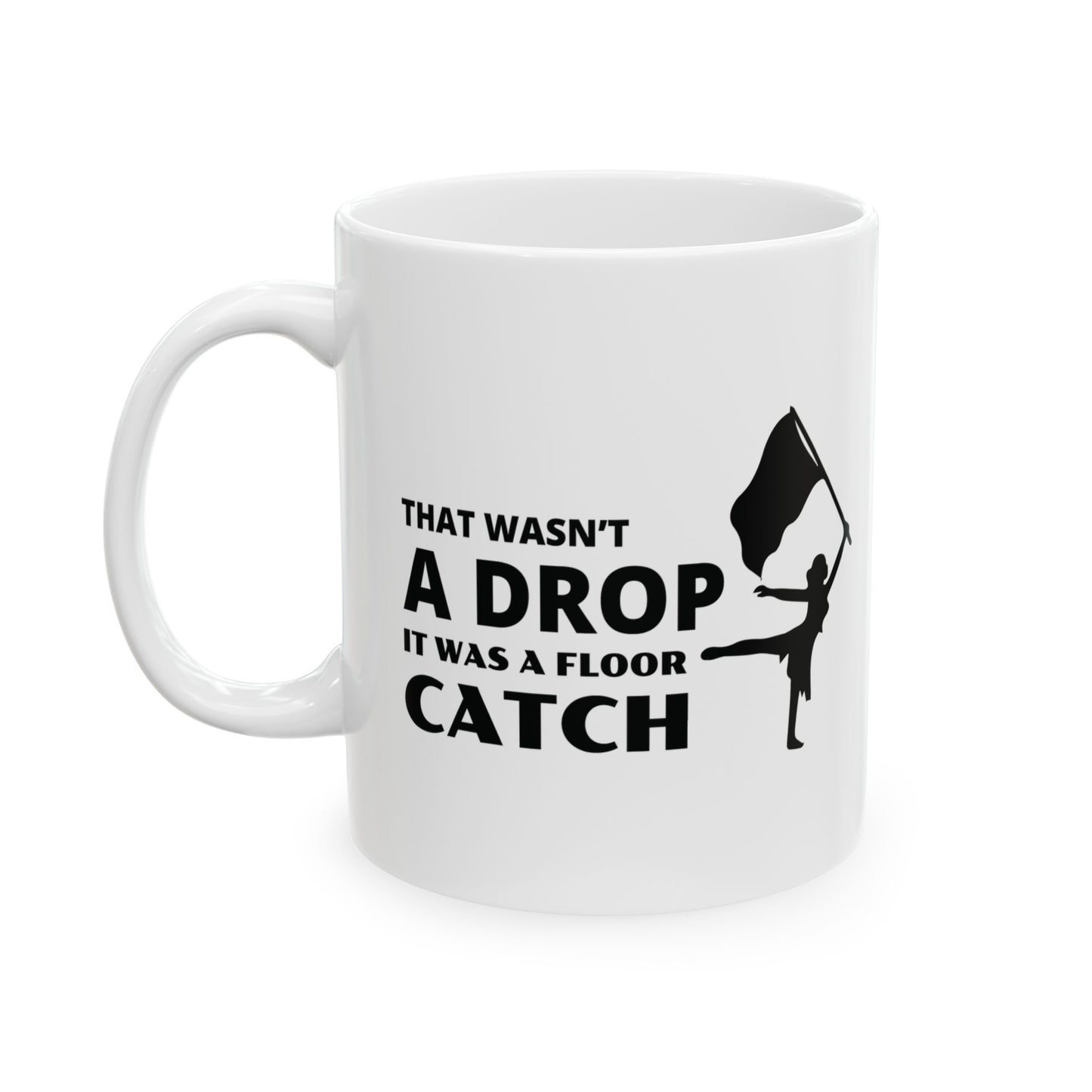 Color Guard Mug - Floor Catch Design for Performers & Fans