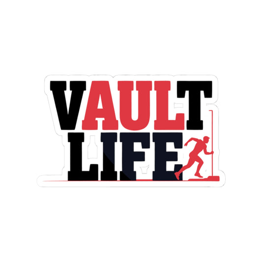 Pole Vault Sticker – Bold Vault Life Sport Lifestyle Decal for Track & Field Athletes Teen Vaulters