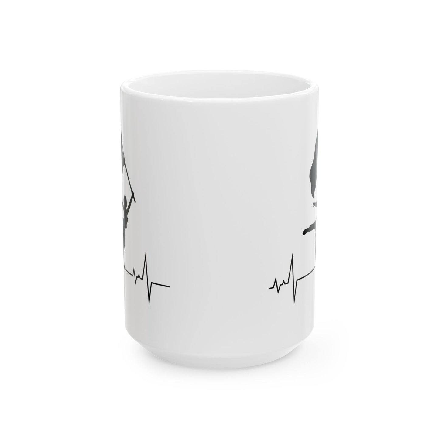 Color Guard Mug - Patriotic Spin Design for Performers & Fans