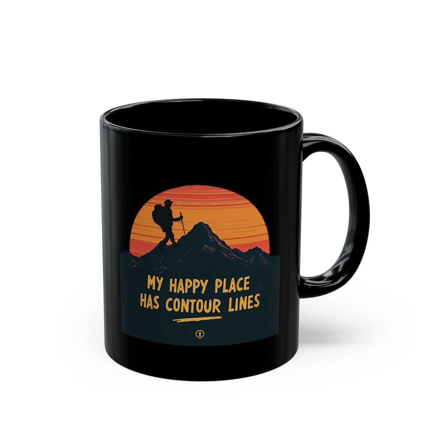 Cartography Lover's Mug - Contour Lines Cup for GIS Professionals & Outdoor Enthusiasts