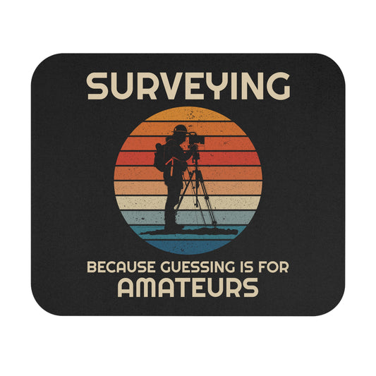 Professional Surveying Mouse Pad - Land Surveyor Non-Slip Rubber Base for Engineers