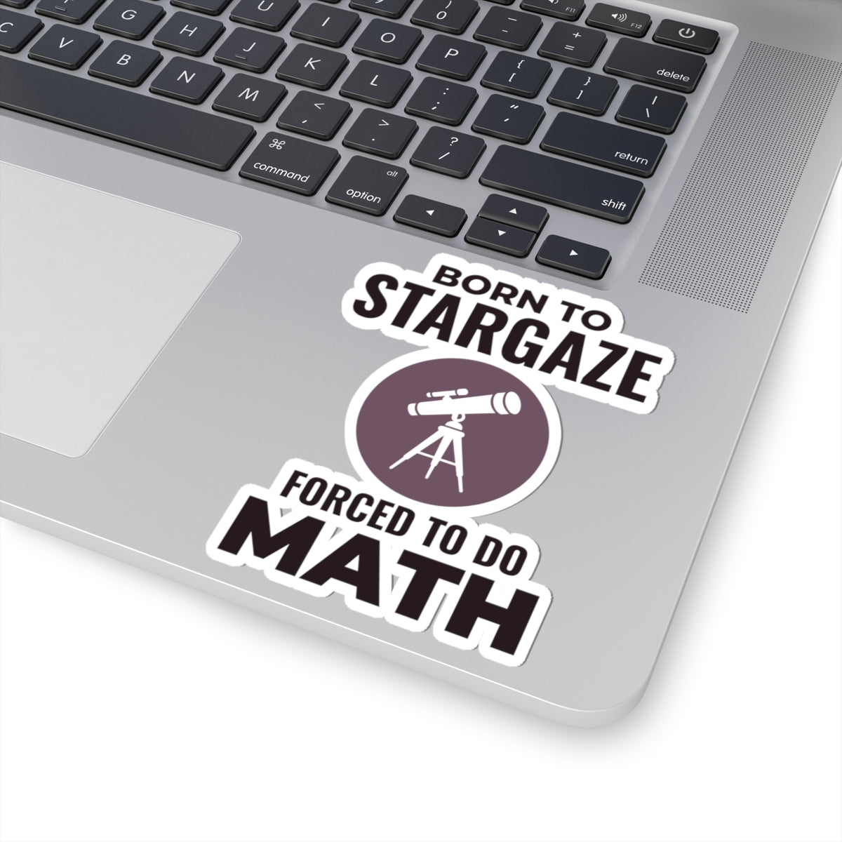 Astronomy Humor Sticker - Born to Stargaze Vinyl Decal for Math-Resistant Astrophysicists