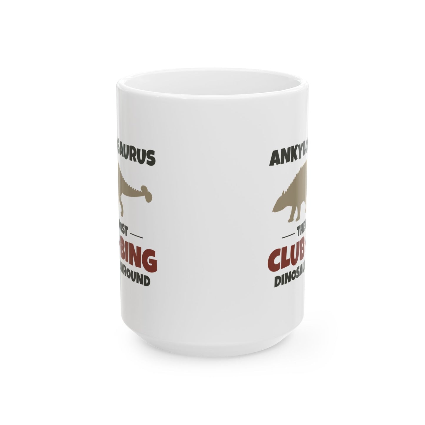 Dinosaur Fossil Mug Ankylosaurus Club Tail for Paleontology Enthusiasts