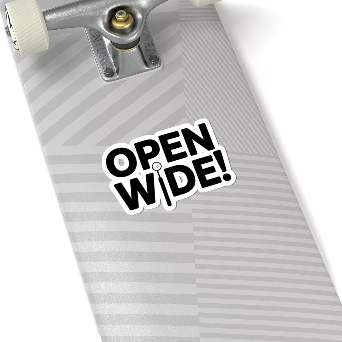 Dental Operatory Sticker - Open Wide Vinyl Decal for Dental Professionals