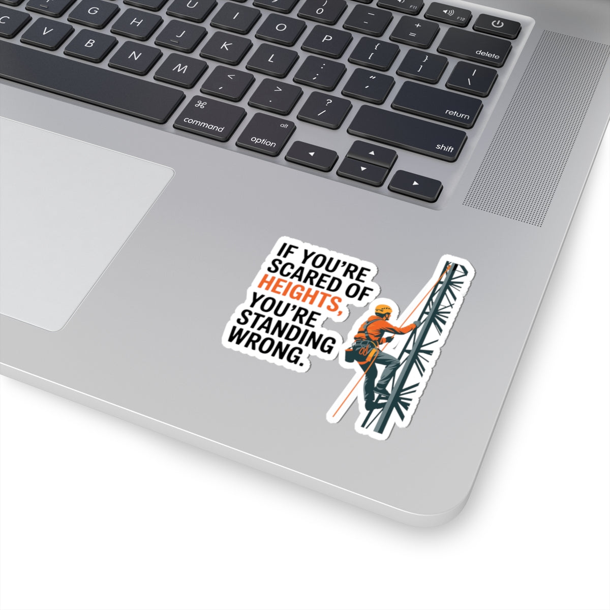 Cell Tower Sticker - Climber Humor Vinyl Decal for Ironworkers, Telecom Technicians