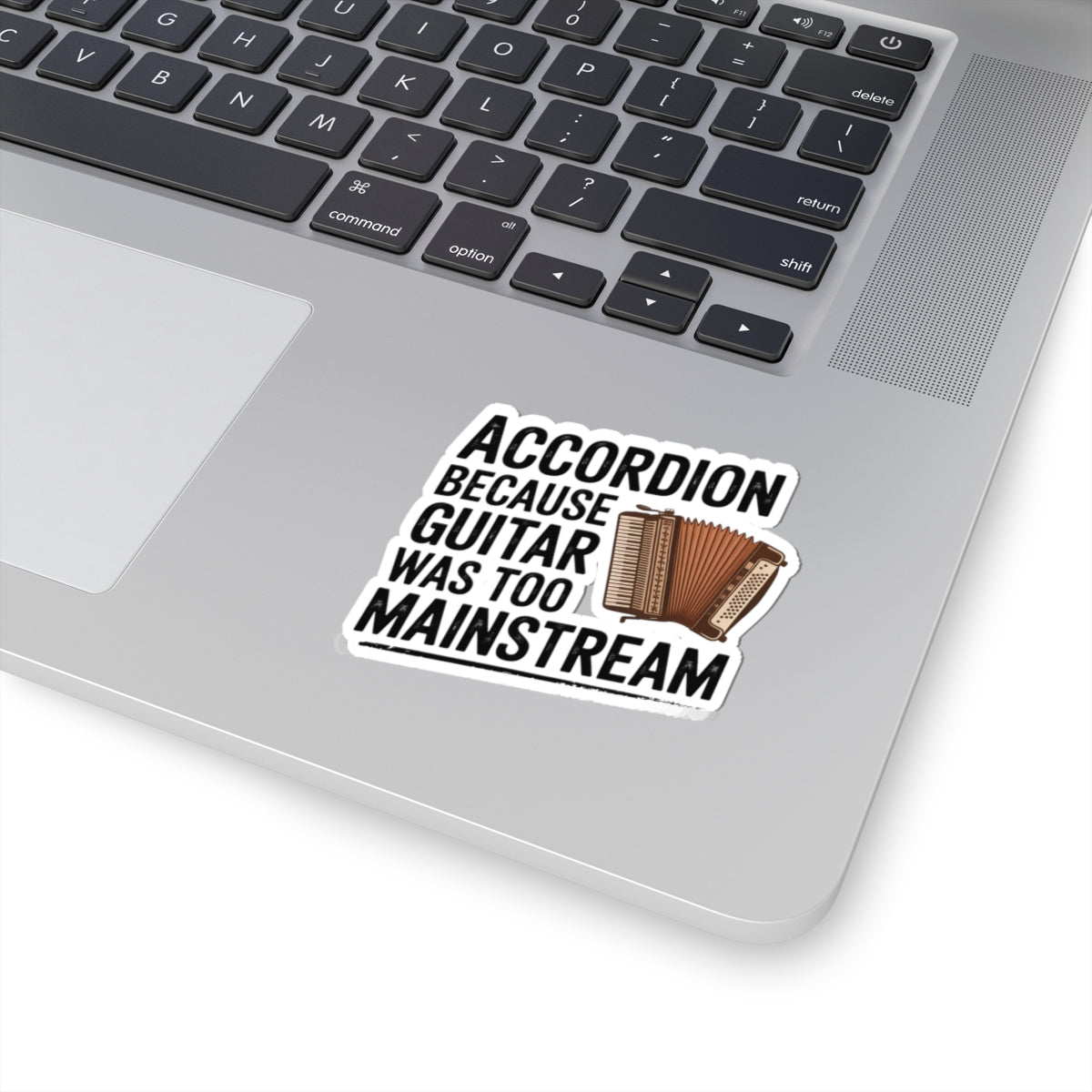 Accordion Sticker – Hipster Humor Decal for Squeezebox Players, Nonconformist Musicians