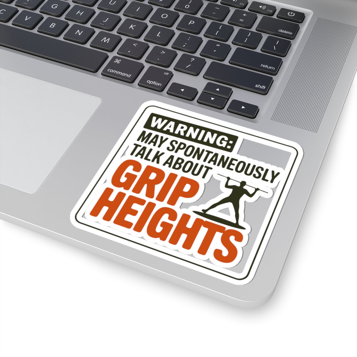 Pole Vault Sticker – Funny Warning Sign Grip Heights Humor Decal for Track and Field Athletes, Competitive Vaulters