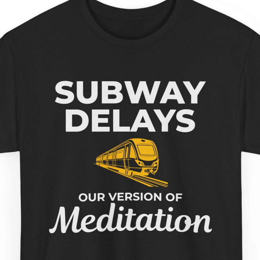 NYC Subway Delays Funny T-Shirt - New York City Transit Humor Tee for Manhattan Residents Brooklyn Locals Commuters