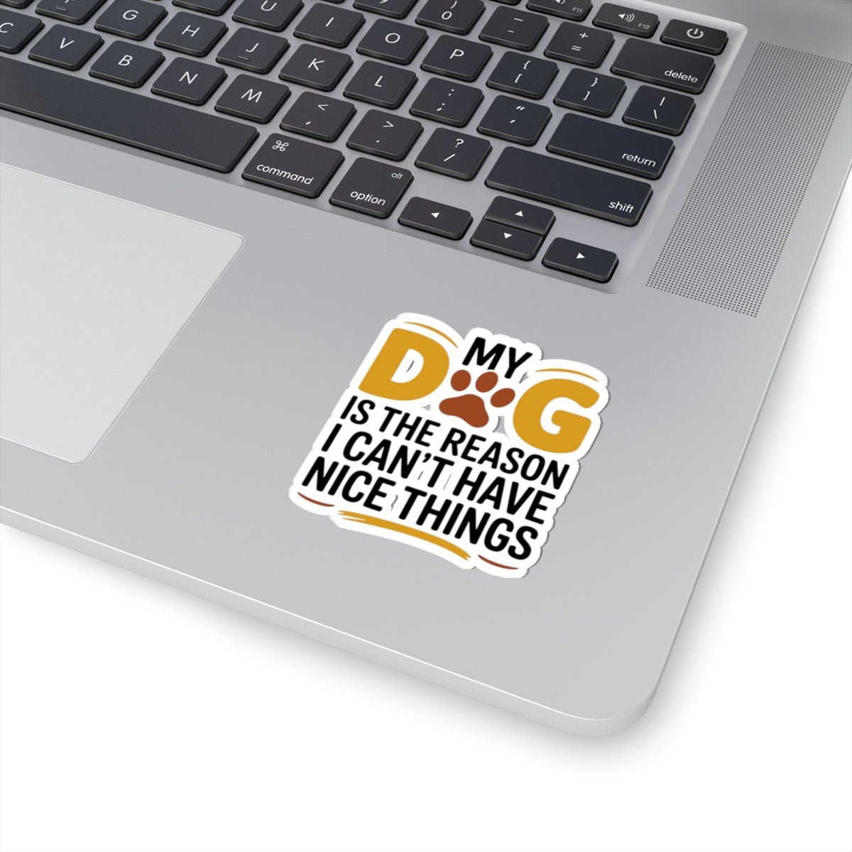 Funny Pet Owner Sticker - Dog Humor Vinyl Decal for Puppy Parents Animal Lovers Pet Moms Dads