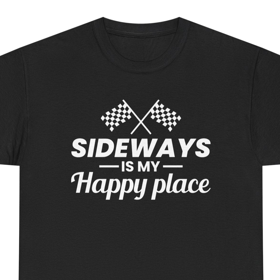 Drifting Drift Racing T-Shirt - Sideways Happiness Tee for JDM Car Enthusiasts