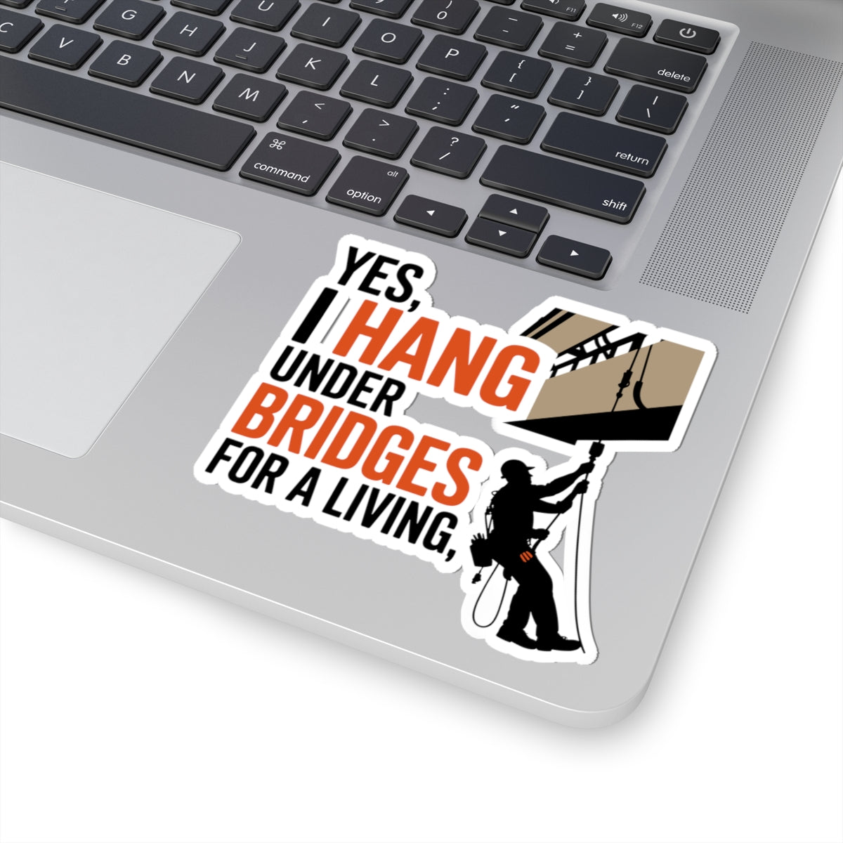 Bridge Inspector Sticker - Hang Under Vinyl Decal for Engineers & Techs