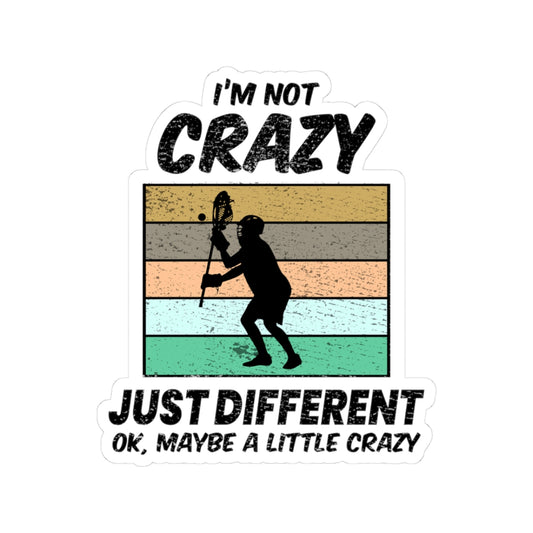 "Funny Lacrosse Sticker - Unique Vinyl Decal for Players, Coaches and Fans"