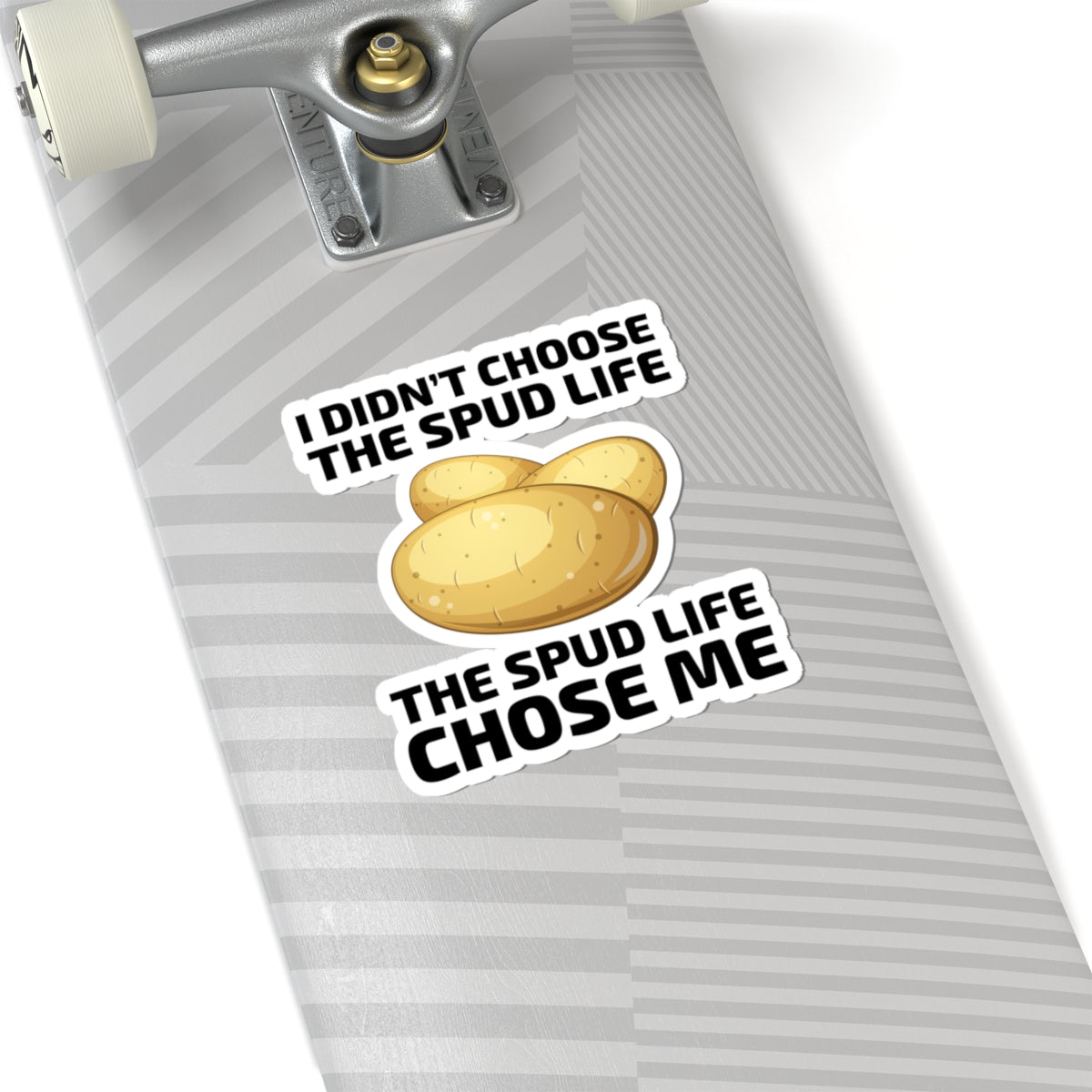 Spud Life Sticker - Potato Humor Vinyl Decal for Gardeners & Vegetable Enthusiasts