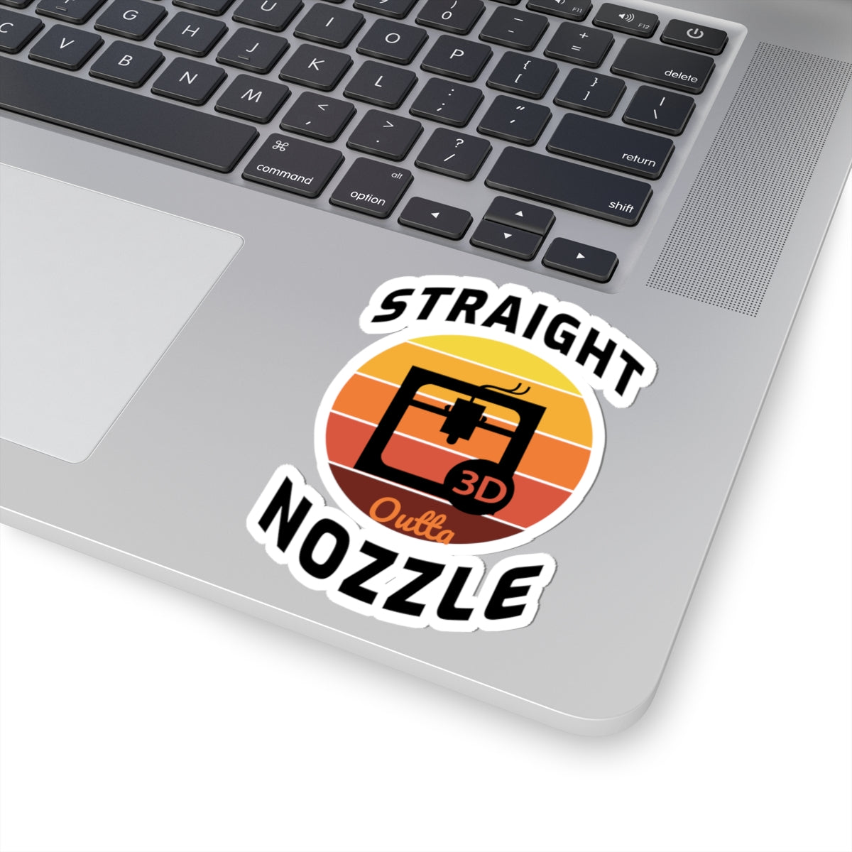 3D Printer Sticker – Witty Retro Nozzle Decal for FDM Hobbyists Makers and Printing Enthusiasts