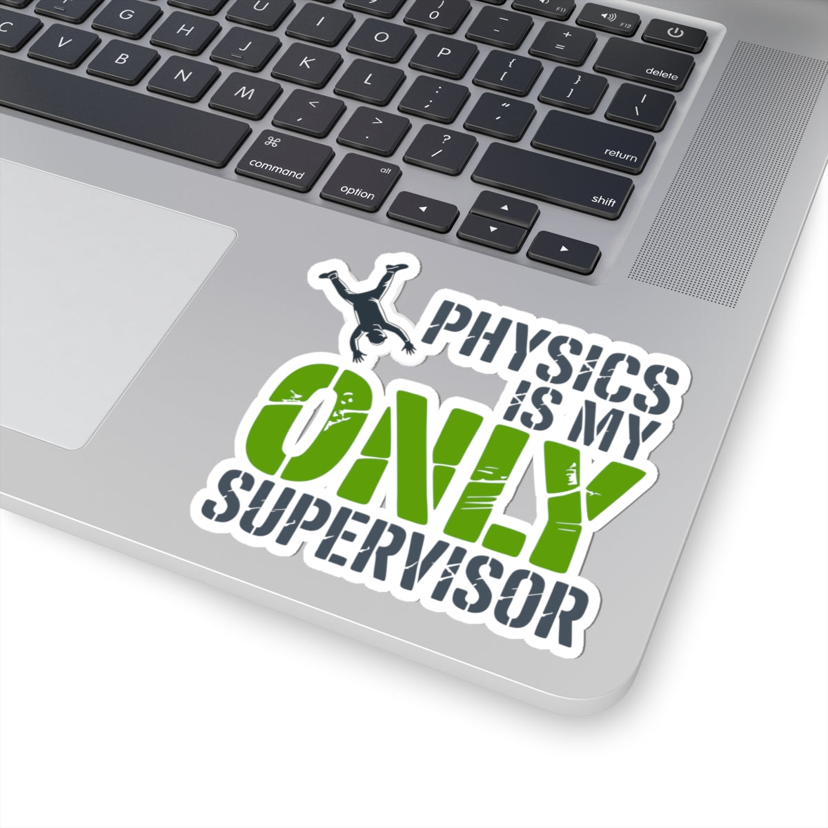 BASE Jumping Sticker – Funny Physics Supervisor Stencil Decal for Extreme Sports Fans Adrenaline Junkies