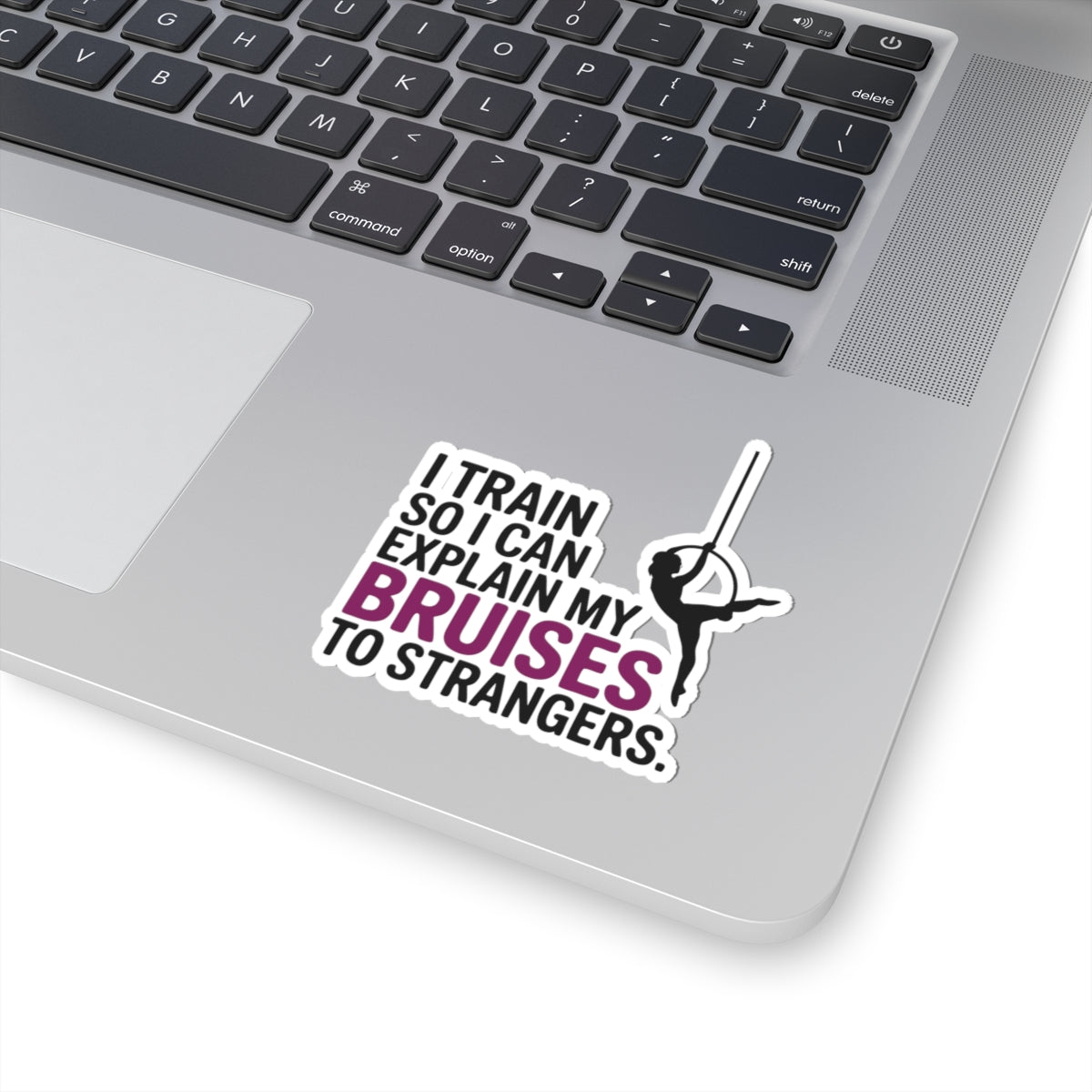 Aerial Lyra Sticker – Funny Bruises Quote Decal for Aerialists Circus Arts Trainers and Acrobatic Performers