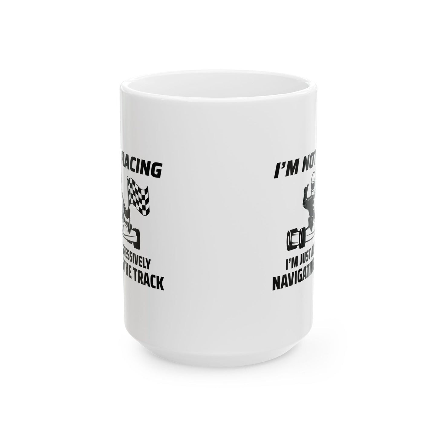 Go Kart Racing Mug Funny Racer Gift – Karting Enthusiast Coffee Cup