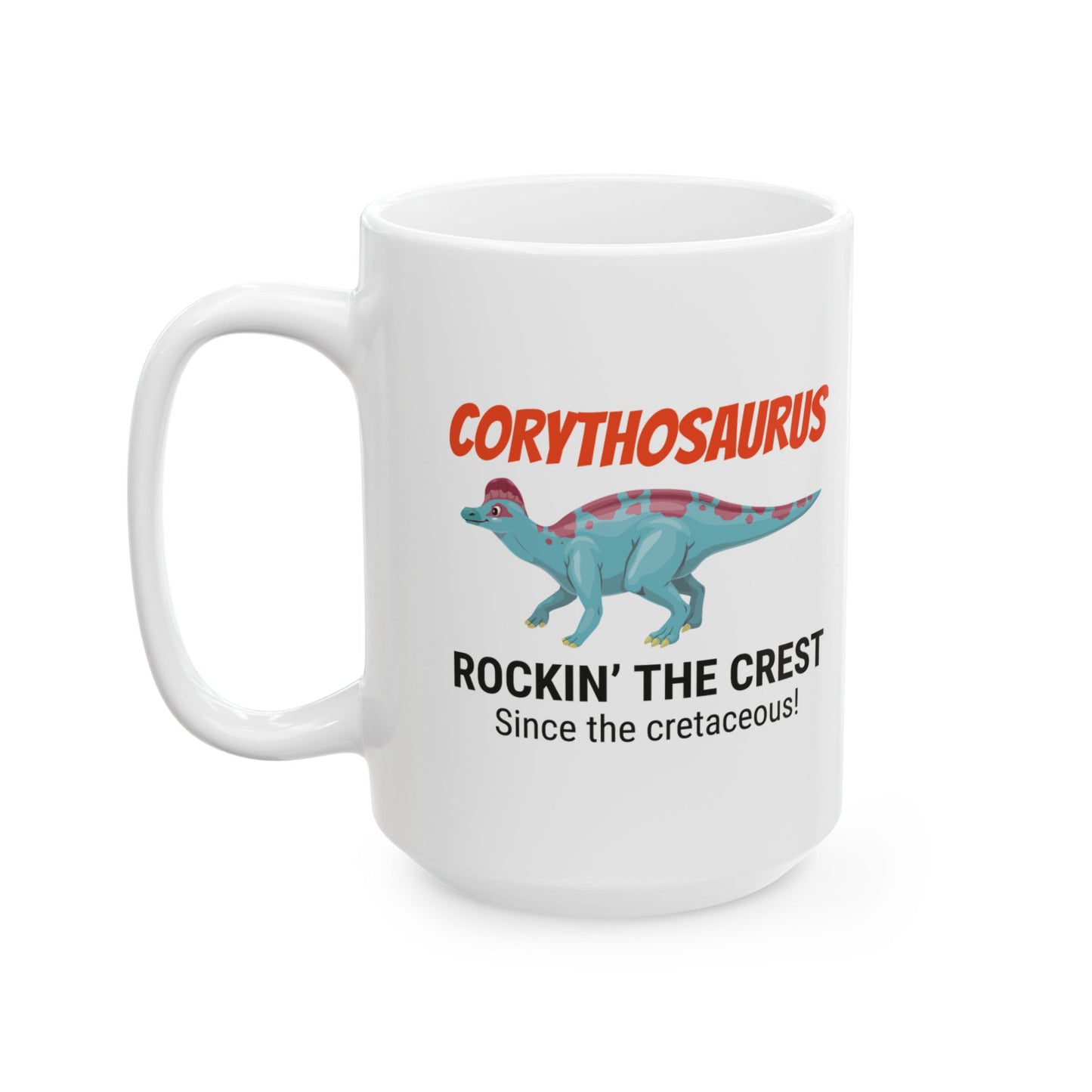 Dinosaur Fossil Mug - Corythosaurus, Crest - Dino Humor Mug