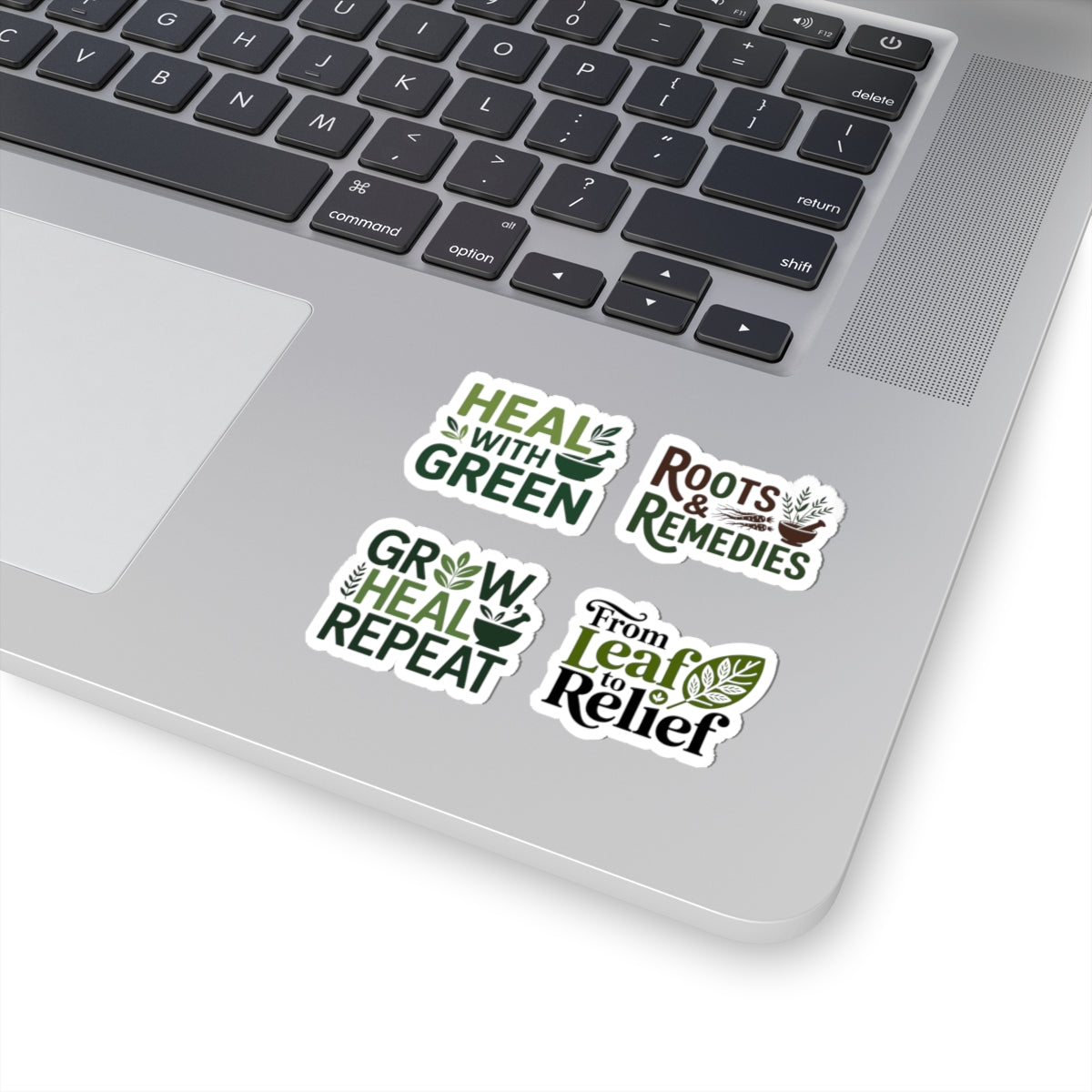 Herbalist Sticker Pack – 4 PCS Inspirational Plant Healing Decals for Herbalists Natural Remedy Lovers