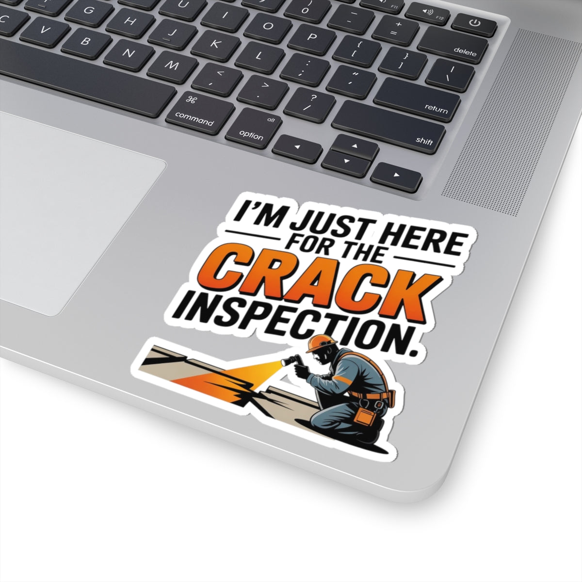 Bridge Inspector Humor Sticker - Crack Inspection Vinyl Decal for Engineers & Crew