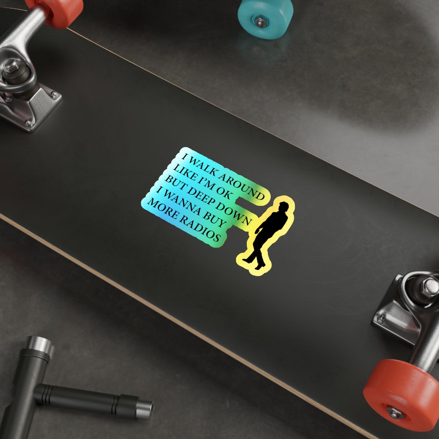 Amateur Ham Radio Operator Stickers Holographic Vinyl Decal - Radio Collector & Gear Enthusiast