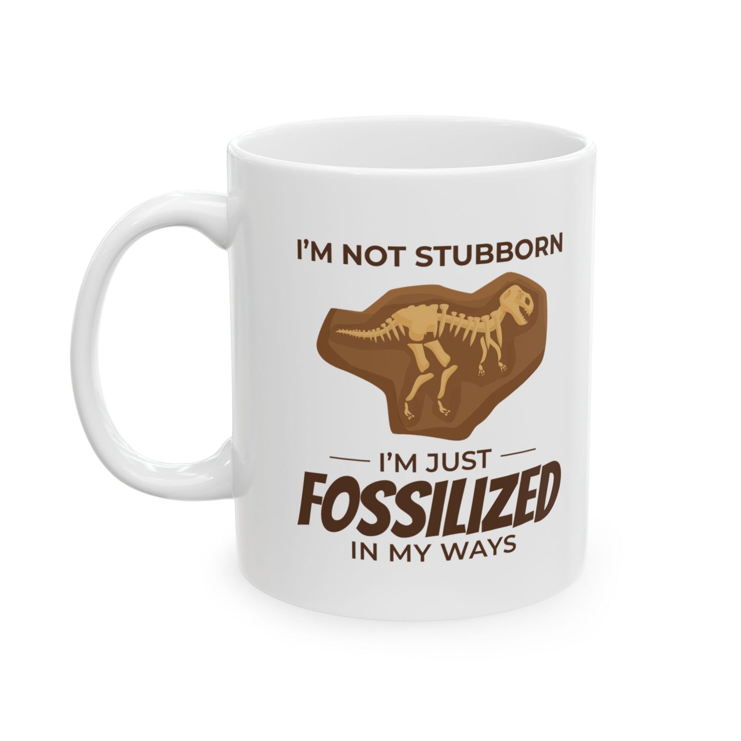 Dinosaur Fossil Mug T-Rex Humor for Paleontology Lovers