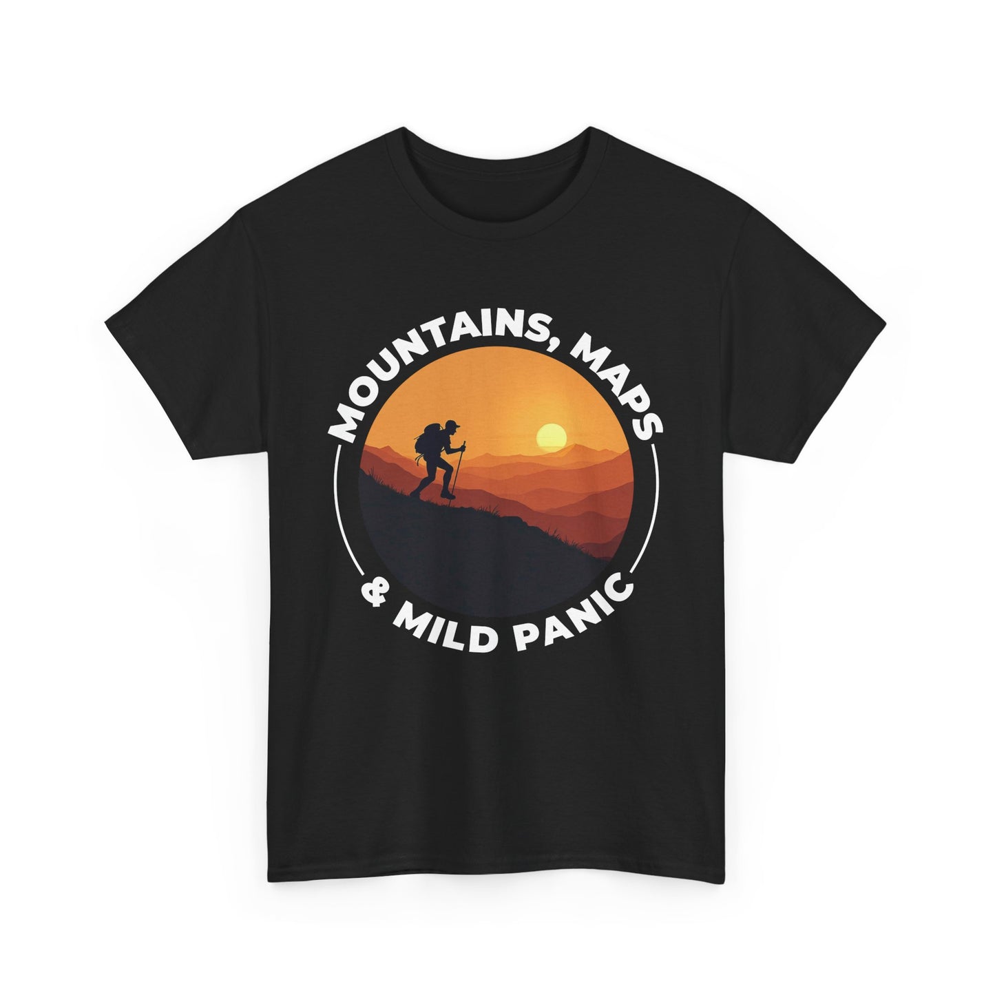 Hiking Humor Topographic T-Shirt - Wilderness Adventure Tee for Map Lovers
