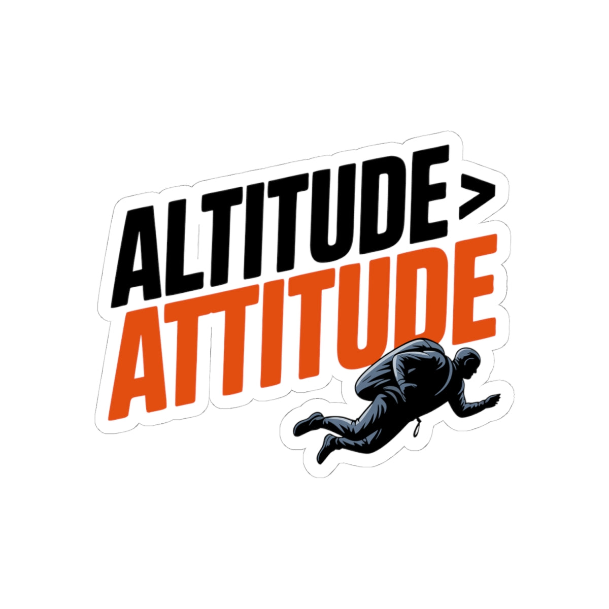 BASE Jumping Sticker – Bold Freefall Quote Decal for Adrenaline Junkies Skydivers Thrill Seekers