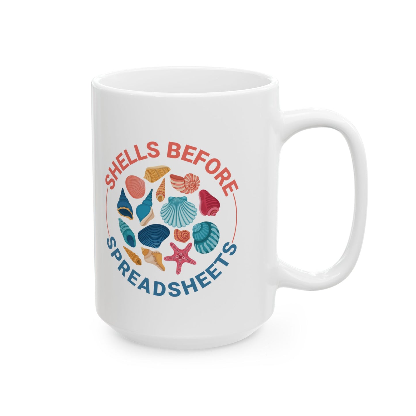 Seashells Collector Mug, Ocean Lover, Beachcomber