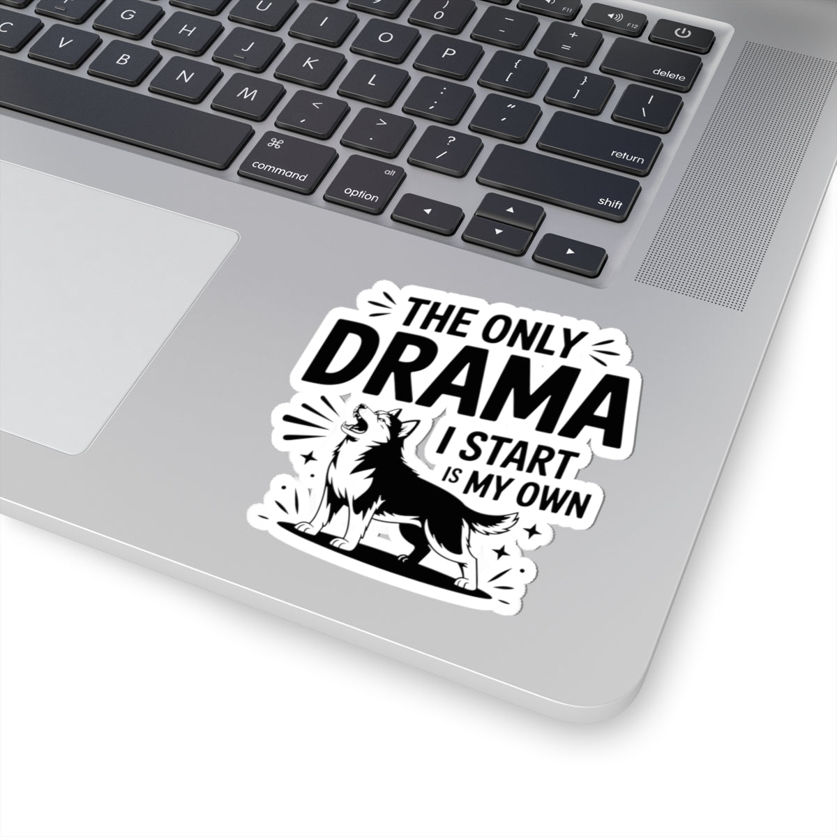 Dramatic Husky Sticker - Self-Made Chaos Vinyl Decal for Siberian Dog Lovers