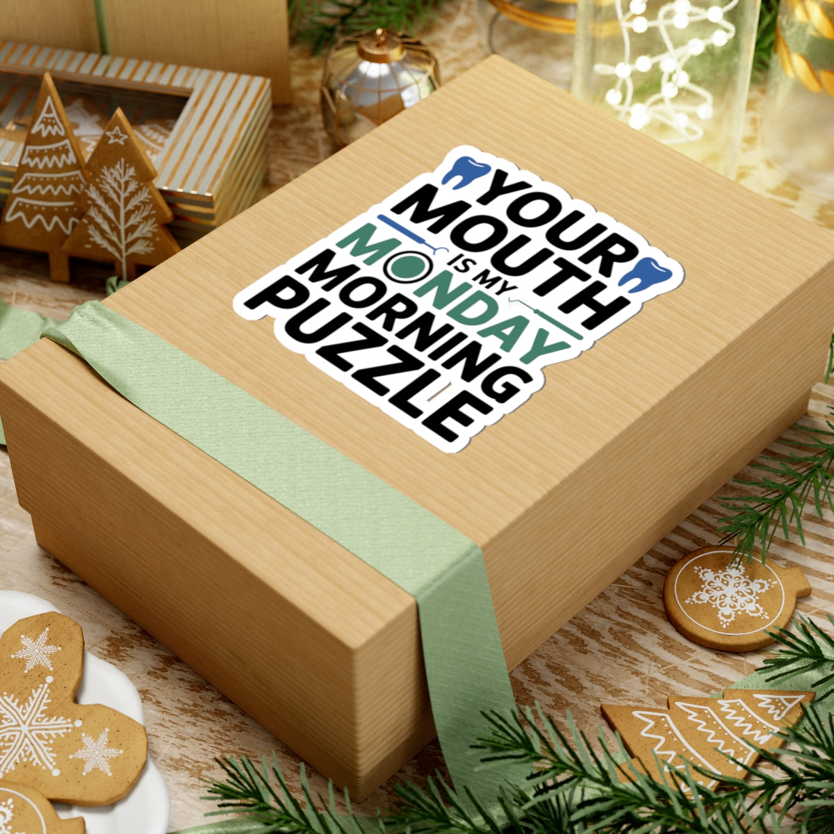 Dental Puzzle Sticker - Monday Motivation Vinyl Decal for Dentists