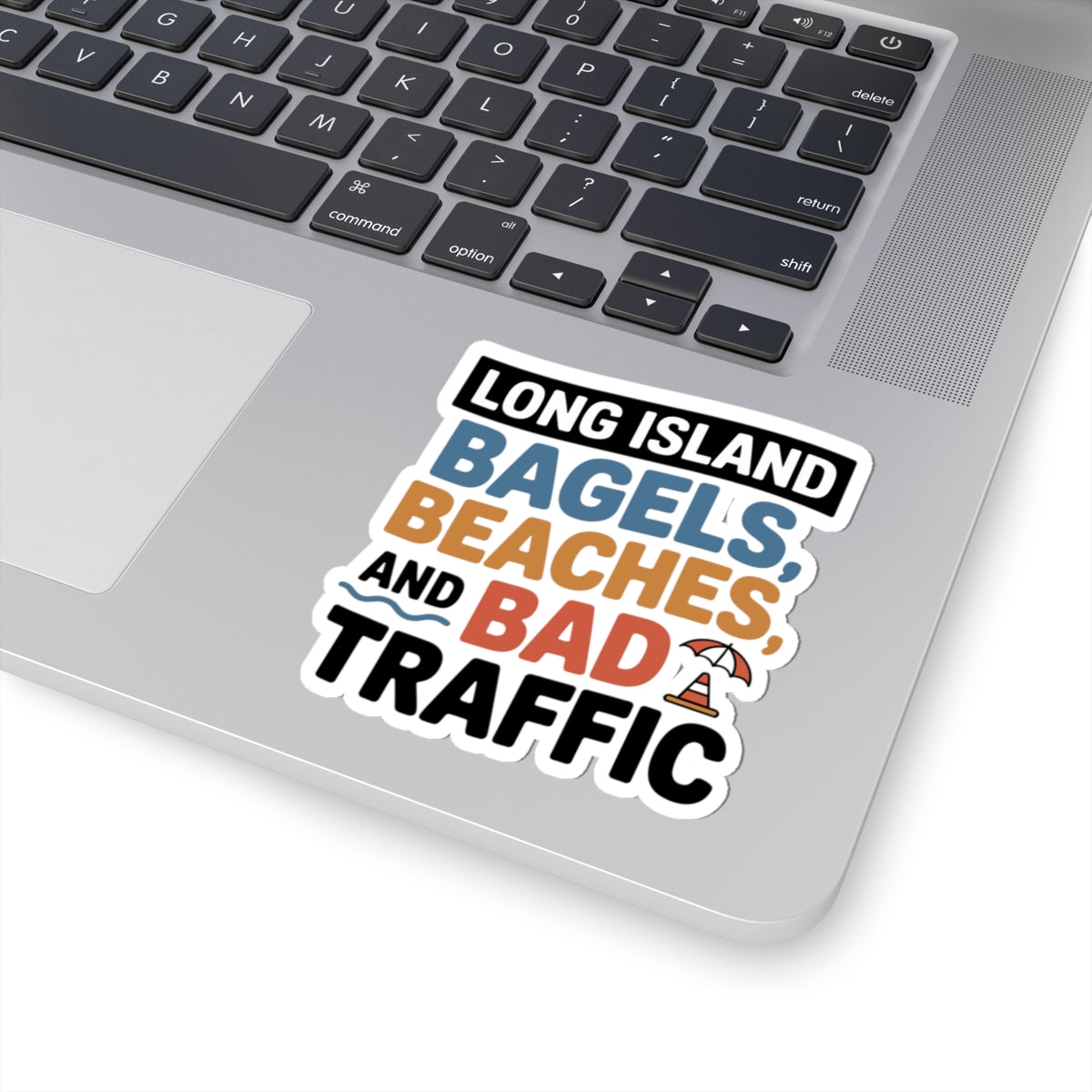 Long Island Sticker - New York Humor Vinyl Decal for NY Locals Beach Lovers Water Bottle Laptop Car Bumper