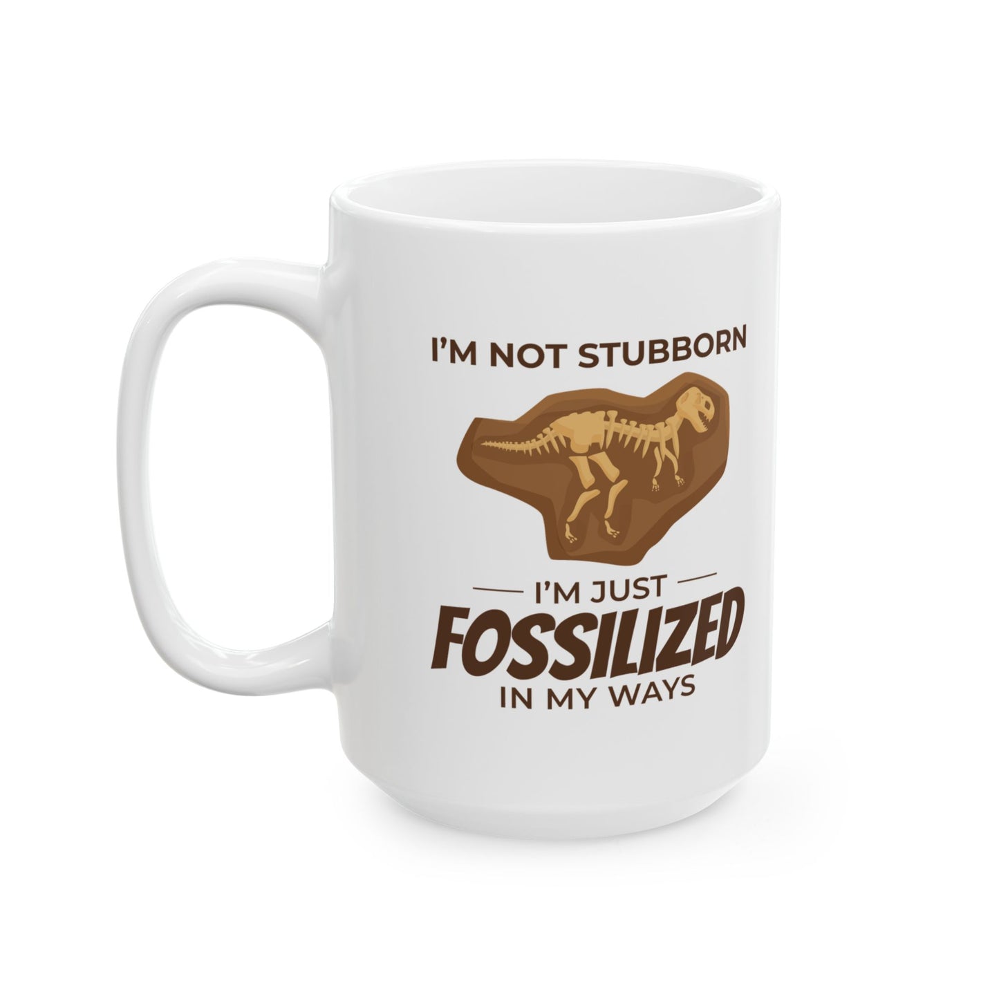 Dinosaur Fossil Mug T-Rex Humor for Paleontology Lovers