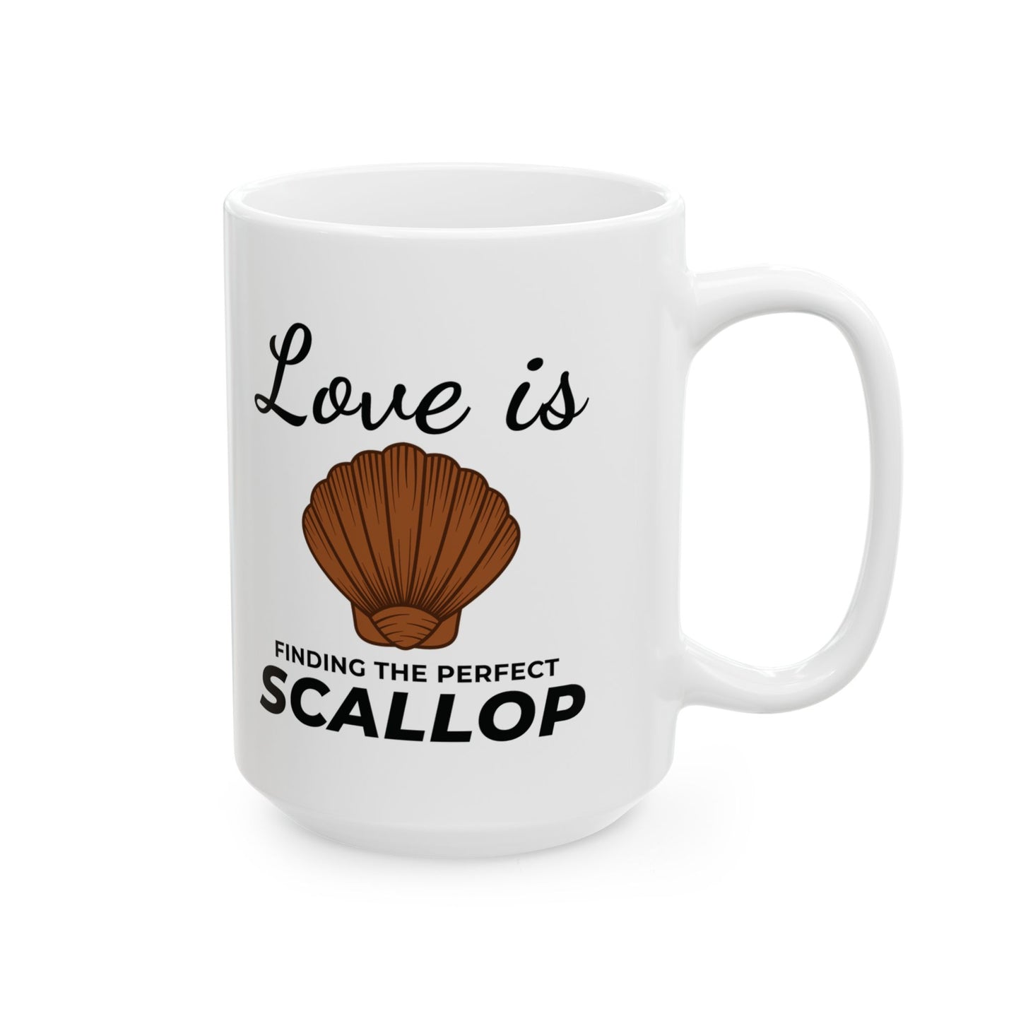 Perfect Scallop Mug, Ocean Love, Beach Treasure Gift