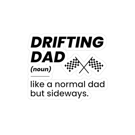 Drifting Drift Racing Sticker Vinyl Motorsport Fathers Day Checkered Flag Dad