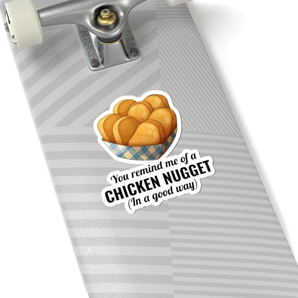 Chicken Nugget Compliment Sticker - Whimsical Food Vinyl Decal for Friends & Food Lovers