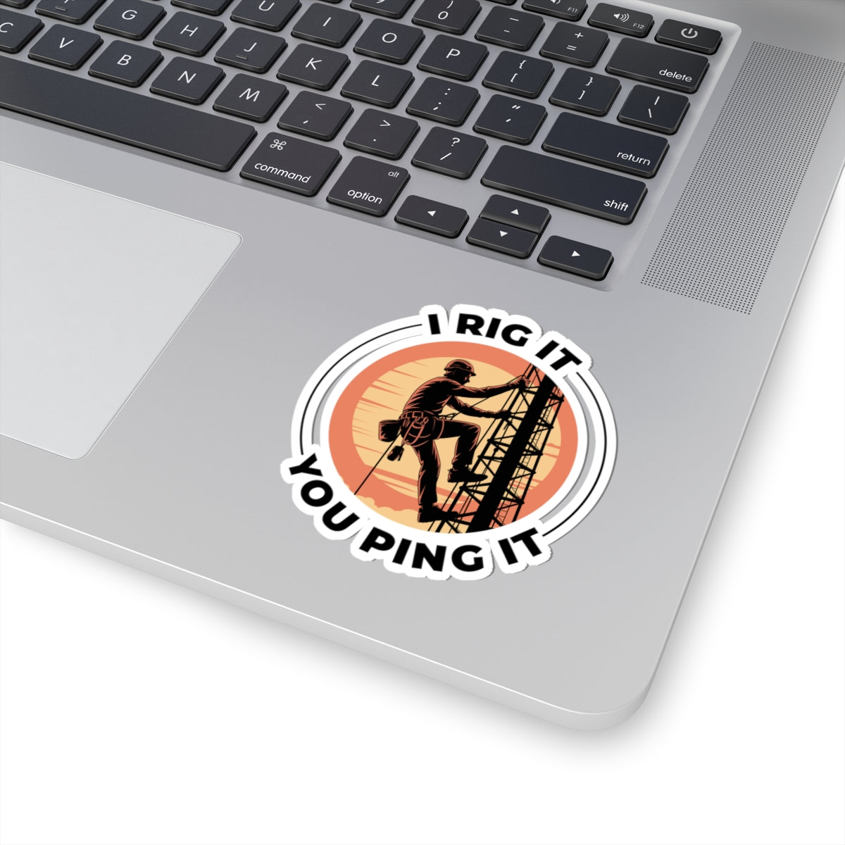 Antenna Technician Sticker - Professional Ping Vinyl Decal for Communications Techs, Field Engineers, and Crew