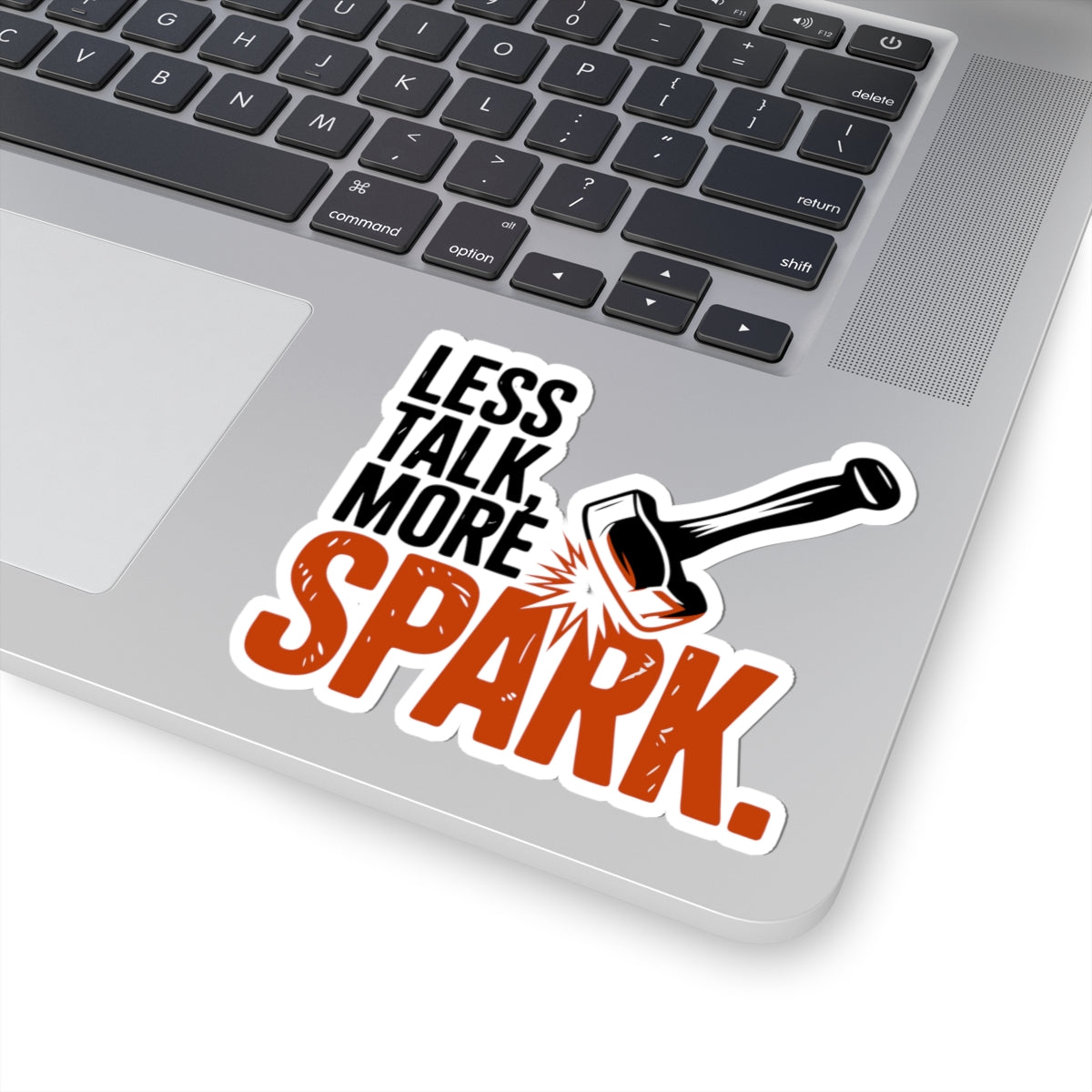 Blacksmith Spark Sticker – Funny Sledgehammer Strike Humor Decal for Metalworkers Bladesmiths
