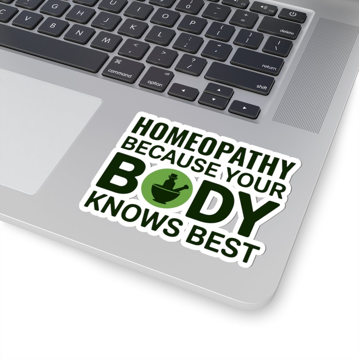Homeopathy Wisdom Sticker - Body Intelligence Vinyl Decal for Homeopaths, Natural Healing Advocates