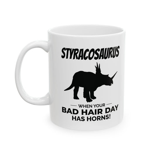 Dinosaur Fossil Mug - Styracosaurus, Horns - Dino Humor Gift