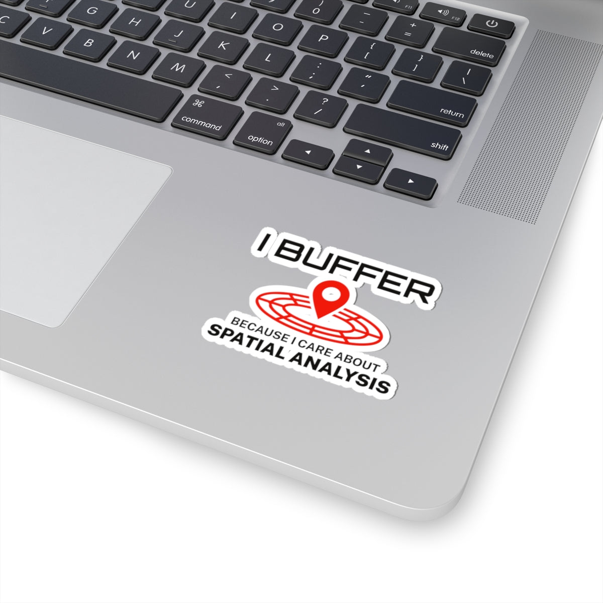 "GIS Buffer Sticker - Spatial Analysis Vinyl Decal for Geospatial Nerds & Mappers"