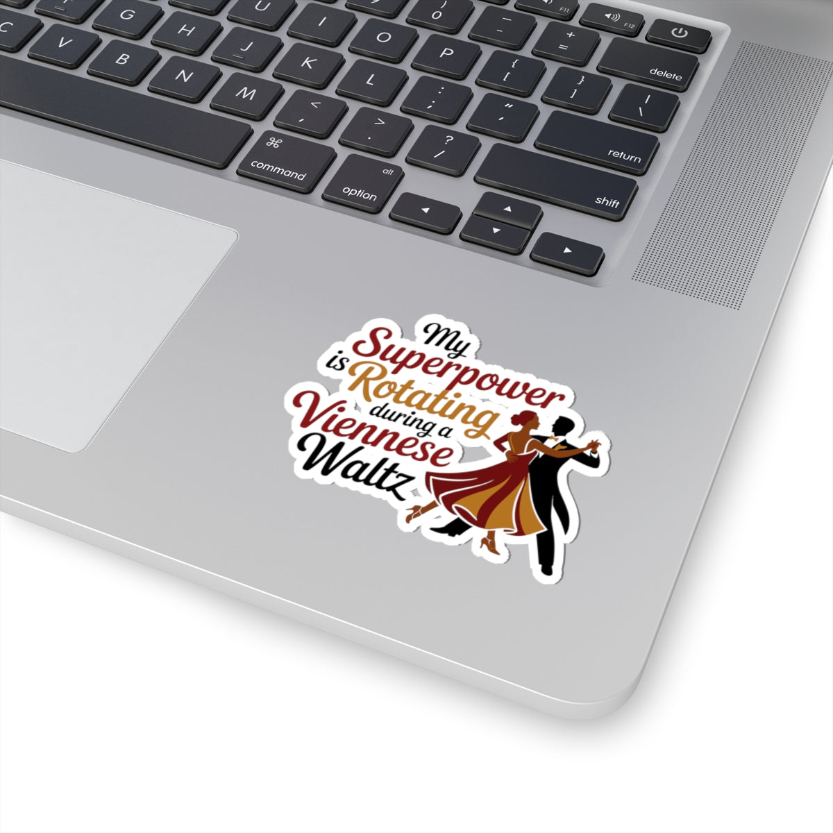 Viennese Waltz Skill Sticker - Rotation Superpower Vinyl Decal for Dancers, Ballroom Athletes
