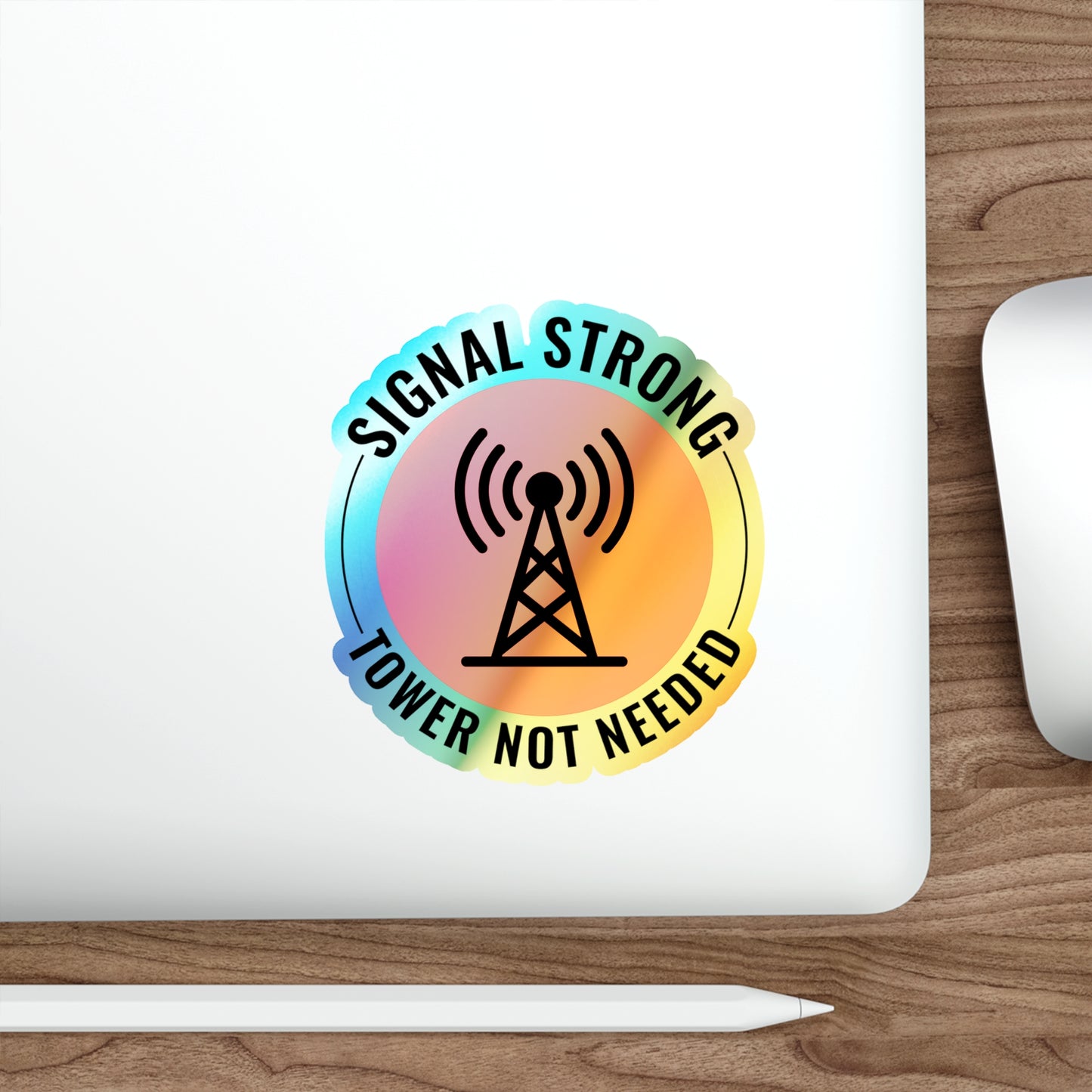 Amateur Ham Radio Operator Stickers Holographic Vinyl Decal - Portable Ops & Strong Signals