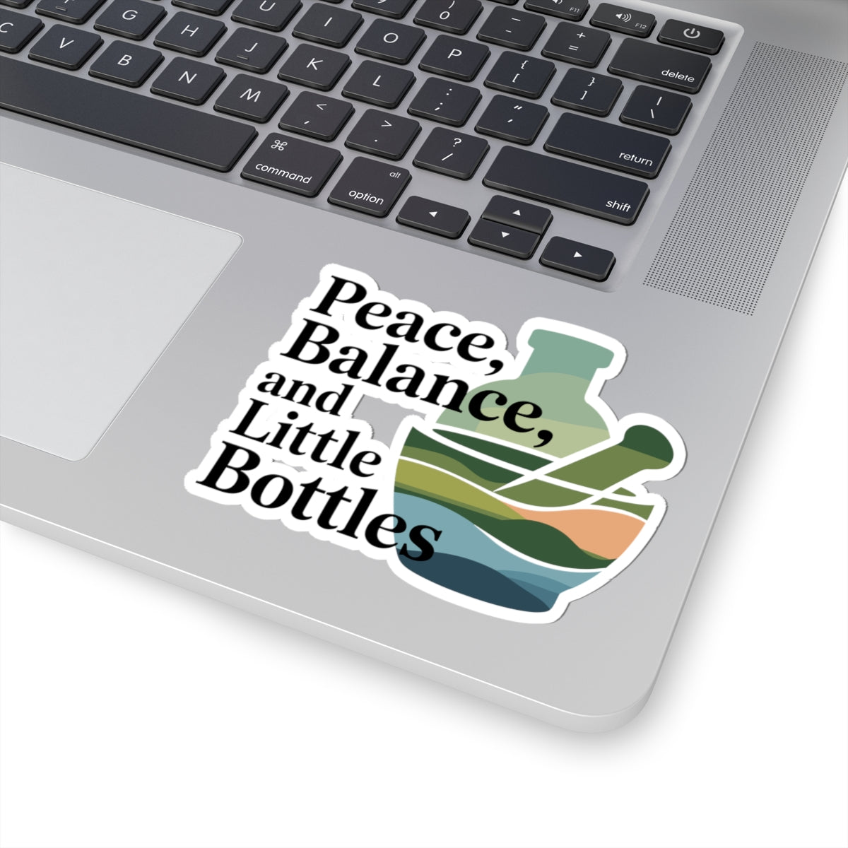 Homeopathy Lifestyle Sticker - Peaceful Balance Vinyl Decal for Homeopaths, Natural Wellness Advocates