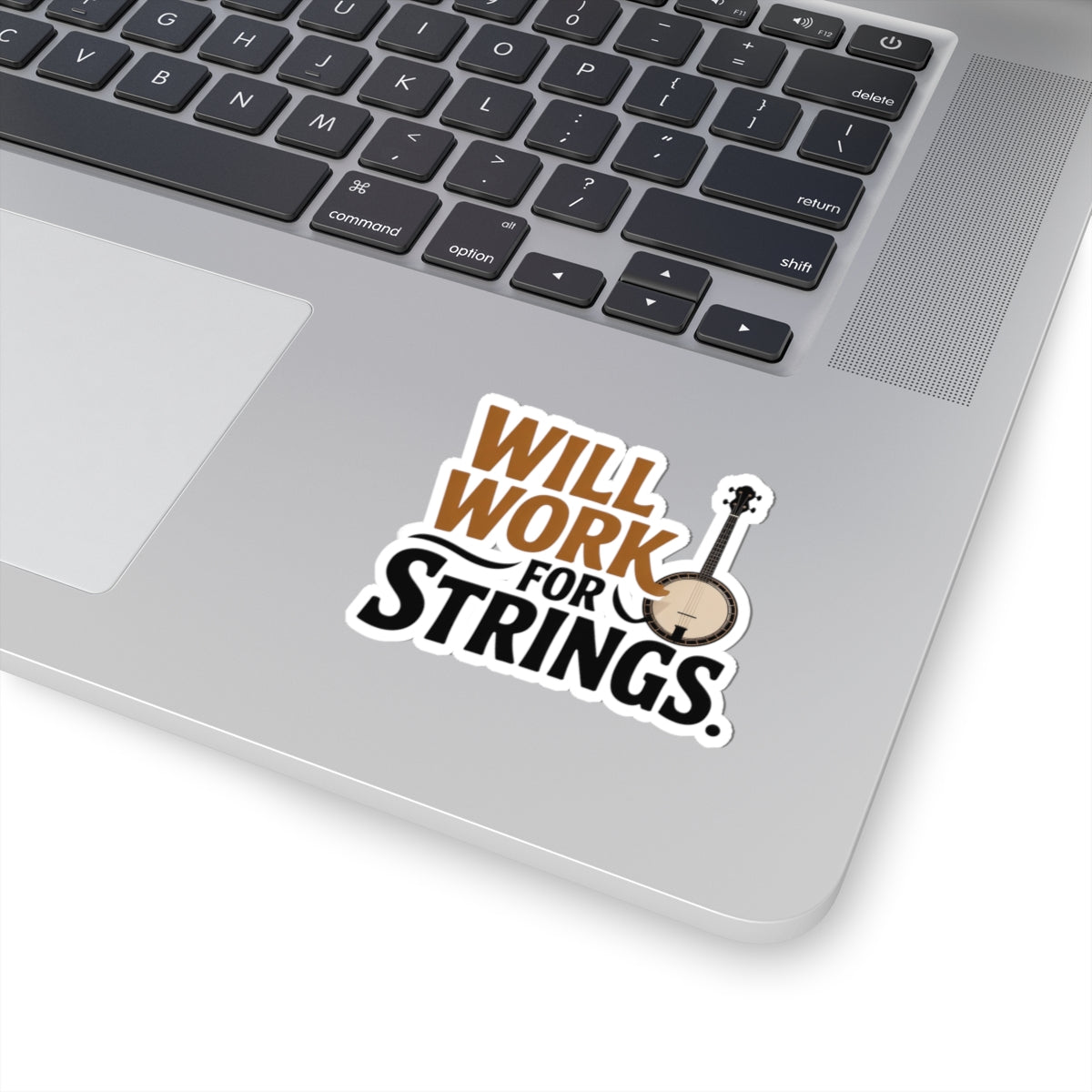 Banjo Sticker – Funny Strings Obsession Humor Decal for Bluegrass Musicians Five-String Instrument Lovers