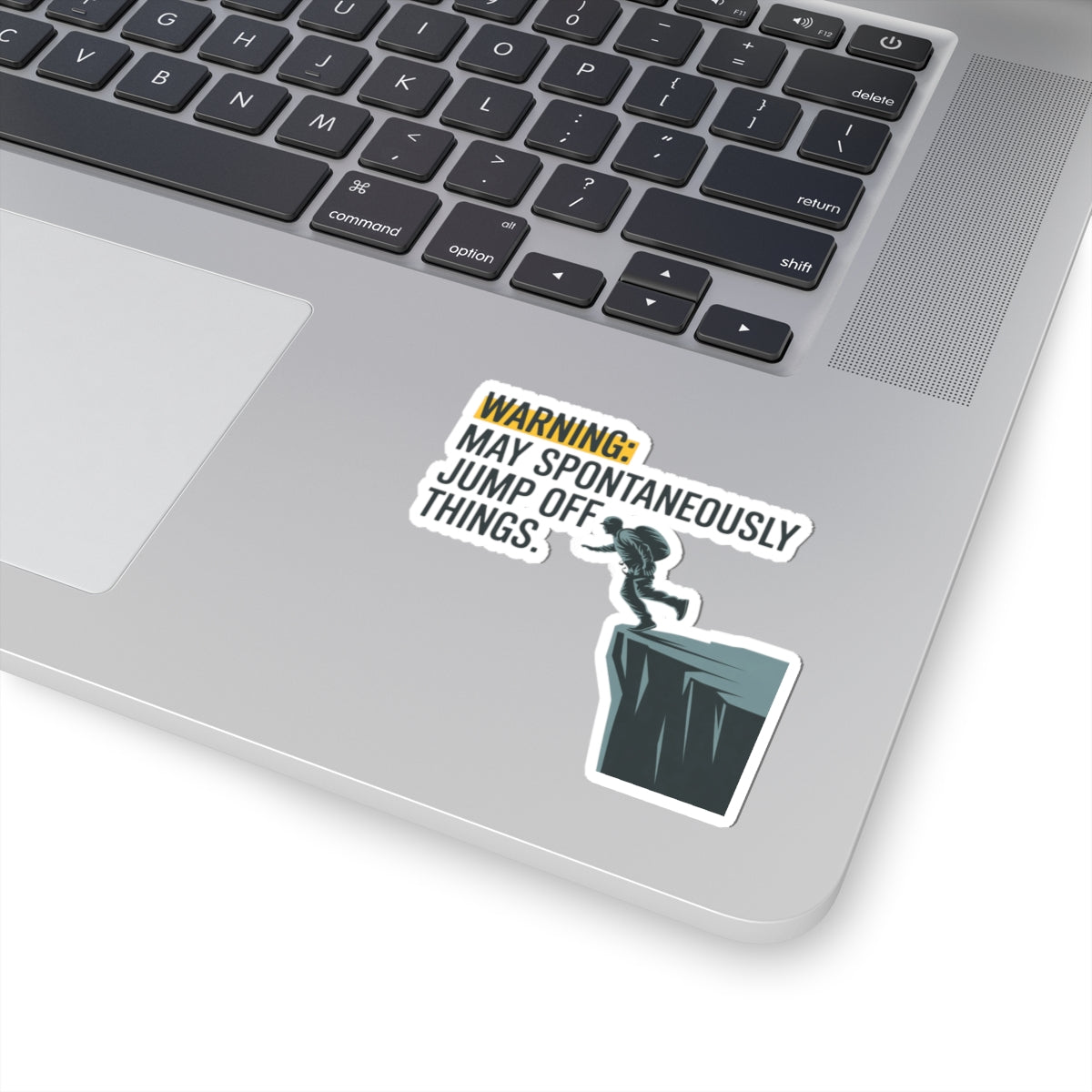 Base Jumping Sticker for Car Helmet – Safety Humor Decal for Extreme Athletes Adrenaline Junkies Skydivers