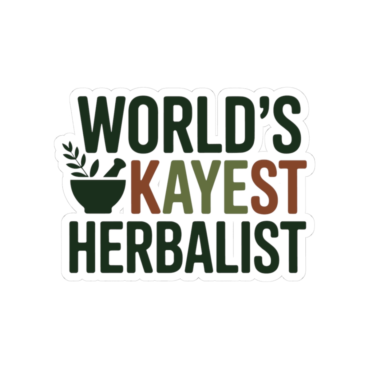 Herbalist Humor Sticker - Playful Plant Medicine Vinyl Decal for Herbalists, Botanical Enthusiasts